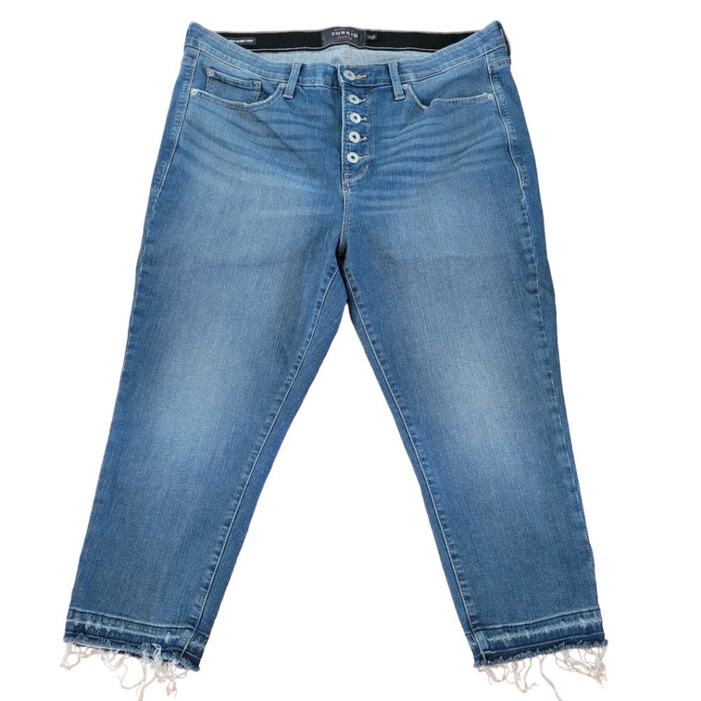 TORRID Premium Sky High Skinny Cropped Jeans